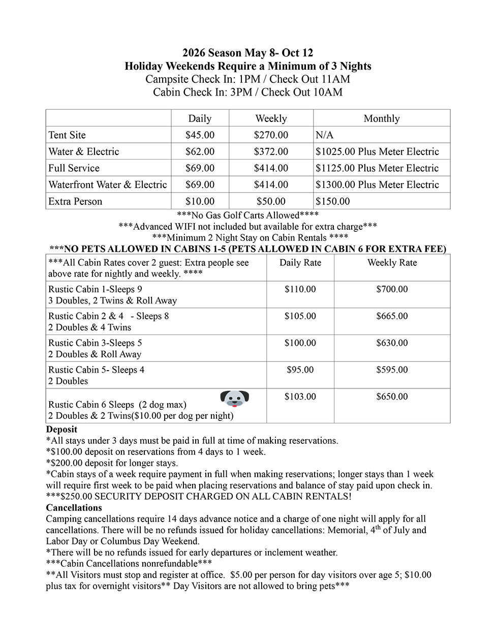 2026 Rates